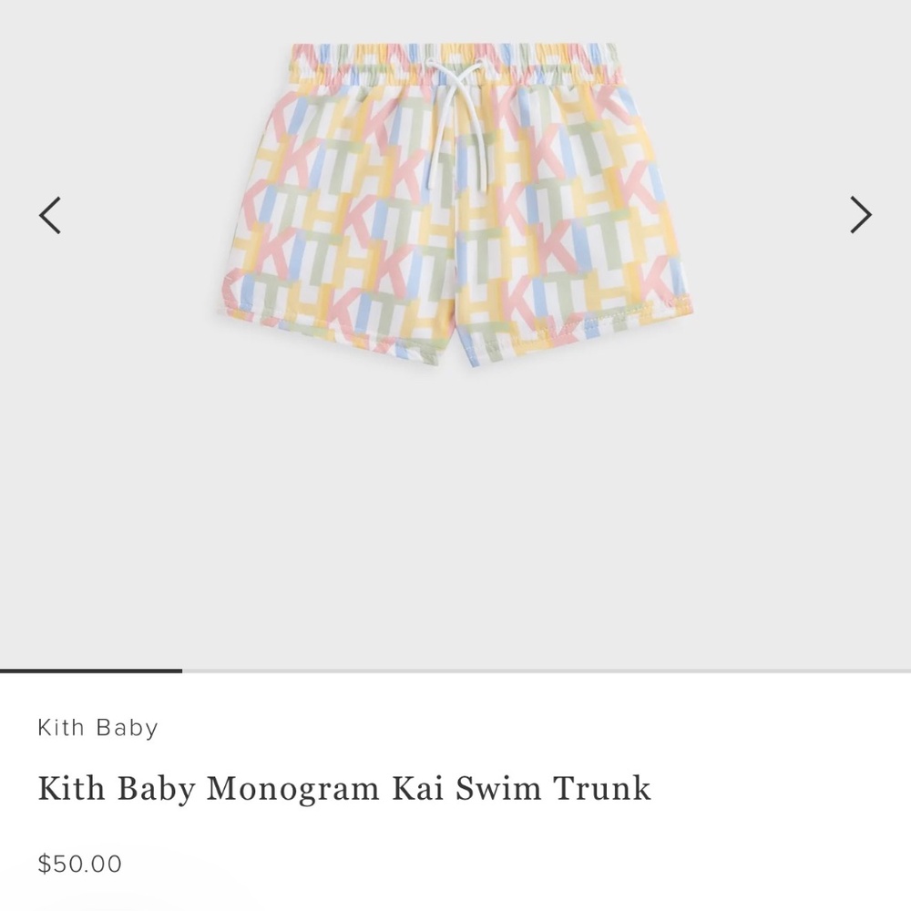 Kith Baby Monogram Kai Swim Trunk